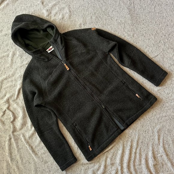 Fjallraven Kaitum Fleece Hoodie Deep Forest X-Large Women - Picture 1 of 7